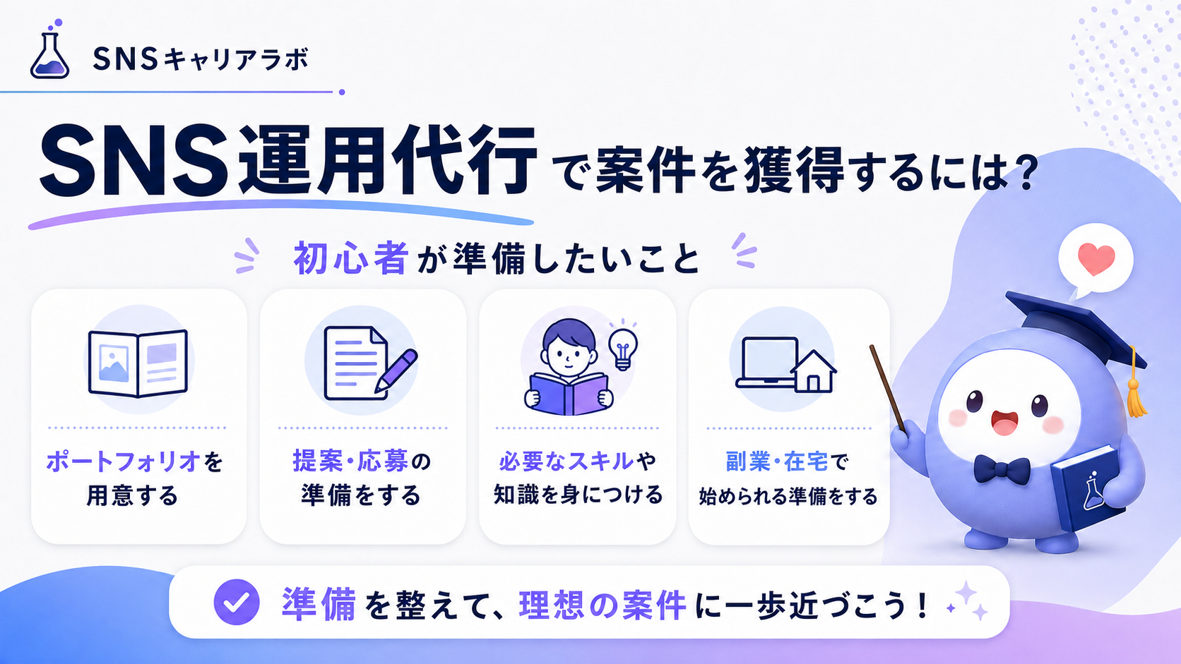 SNS運用代行で案件を獲得するには？初心者が準備したいこと